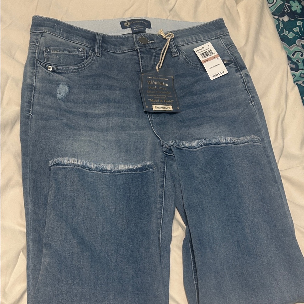 Democracy Distressed Blue Jeans